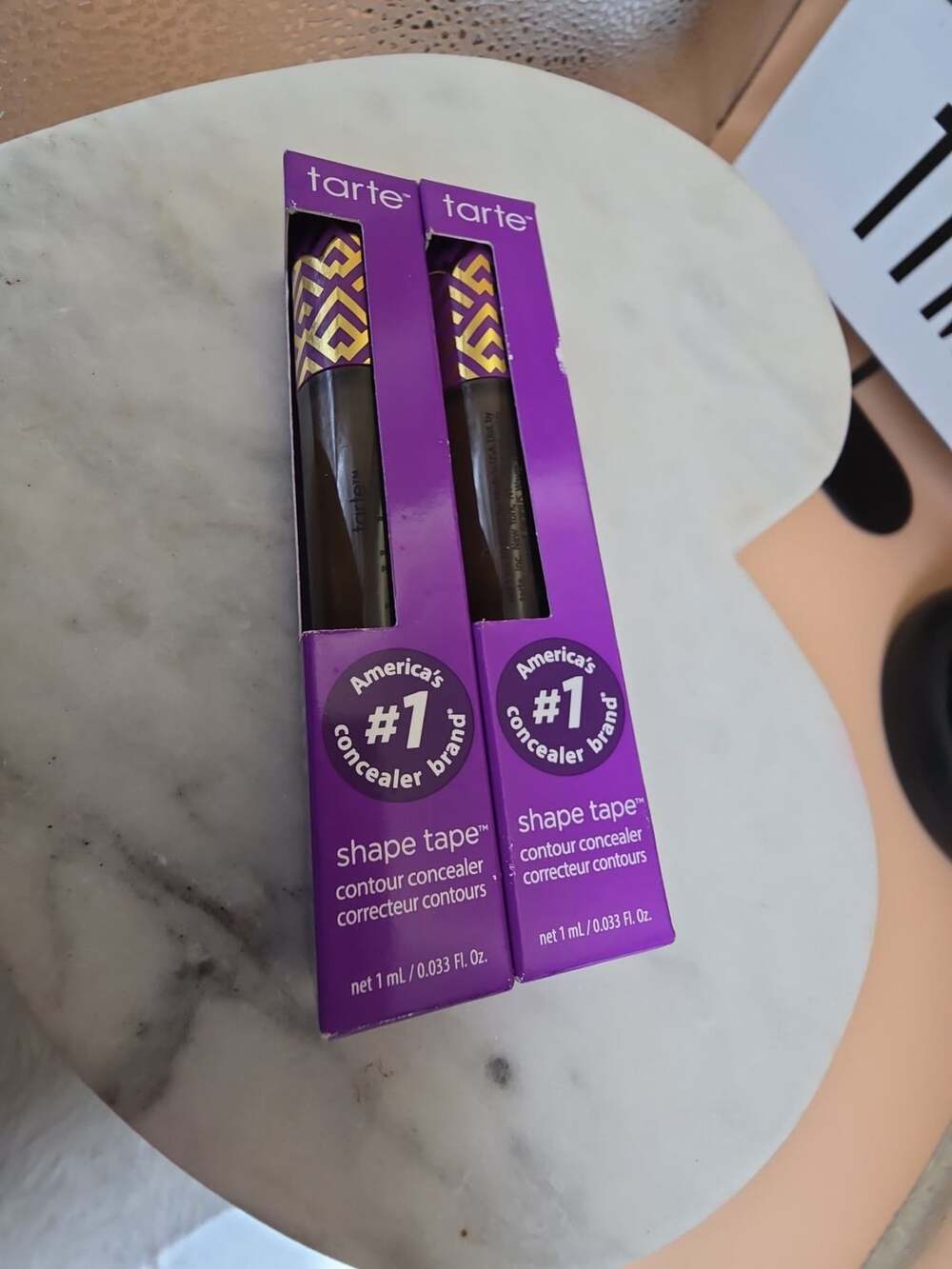 2x Tarte Shape Tape Contour Concealer 63N Espresso Neutral